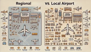 regional vs local airports