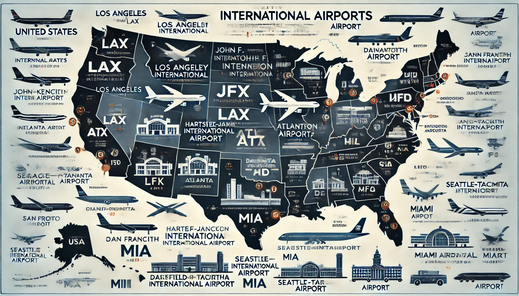 U.S. international airports